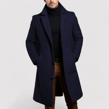 MARIO® | Abrigo Largo de Invierno de Lana Merino para Hombre